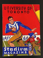 1936 University Of Toronto Football Magazine Varsity Stadium vs McGill Canada