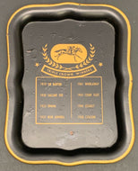 1948 Issued Horse Racing Triple Crown Winners Litho Tip Tray Vintage