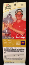 Load image into Gallery viewer, Full Set 6 Daily Tickets from 2007 Honda Classic Book + Tickets Luke Donald
