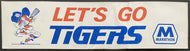 1980's Unused Detroit Tigers MLB Baseball Bumper Sticker Decal Marathon Oil