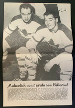 Load image into Gallery viewer, 1961 Sport Revue Magazine Beliveau + Geoffrion Cover Montreal Canadiens Hockey
