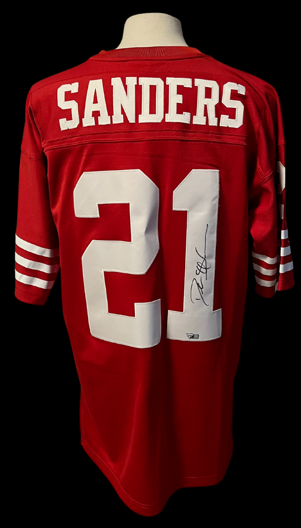 NFL Dion Sanders サイン入りユニフォーム Deion Sanders Scarlet San Francisco 49ers Autographed