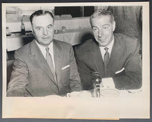 Load image into Gallery viewer, 1958 United Press Photo Joe DiMaggio Type 1 Original Paper Captions Yankee
