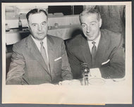 1958 United Press Photo Joe DiMaggio Type 1 Original Paper Captions Yankee