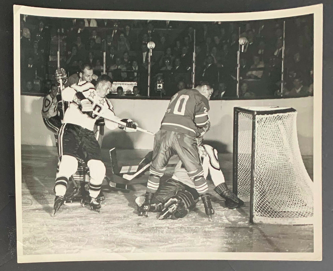 Rare Maple Leaf Gardens 17th NHL All Star Game 1963 Photo Type 1 Sawchuk Shack