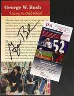 George Bush Governor / President Signed Brochure Vintage Political Autograph JSA