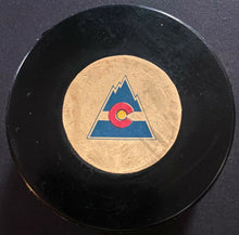 Load image into Gallery viewer, Colorado Rockies Official NHL Hockey Game Puck Viceroy Approved

