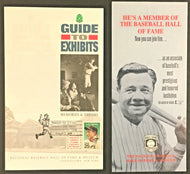 1993 MLB Baseball Hall Of Fame Brochures Coopers Town New York Babe Ruth Picture