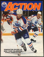 1989 Northlands Coliseum NHL Hockey Program Edmonton Oilers v New York Islanders