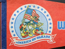 Load image into Gallery viewer, Vintage Walt Disney World 24" Pennant America On Parade
