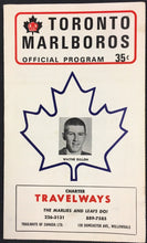 Load image into Gallery viewer, 1972 Maple Leaf Gardens Toronto Marlboros Hockey Program v Ottawa 67's Vintage
