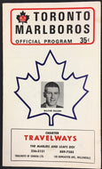1972 Maple Leaf Gardens Toronto Marlboros Hockey Program v Ottawa 67's Vintage