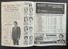 Load image into Gallery viewer, 1976 Boston Garden Stanley Cup Playoff Program Game 3 Semi Final Series Bruins
