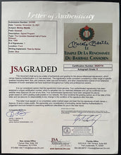 Load image into Gallery viewer, 1989 Mickey Mantle Autographed Canadian Baseball Hall Of Fame Program Signed JSA
