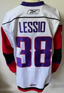 Lucas Lessio Signed Team Orr Game Issued CHL Top Prospects Hockey Jersey LOA OHL