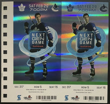 Load image into Gallery viewer, 12/23/2020 Toronto Maple Leafs NHL Hockey Ticket Next Generation Matthews
