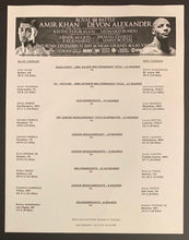 Load image into Gallery viewer, 2014 Welterweight Title Fight Boxing Program Amir Khan vs Devon Alexander
