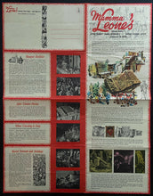 Load image into Gallery viewer, 1969 New York City Restaurant Mamma Leone&#39;s Foldout Menu West 48 Street
