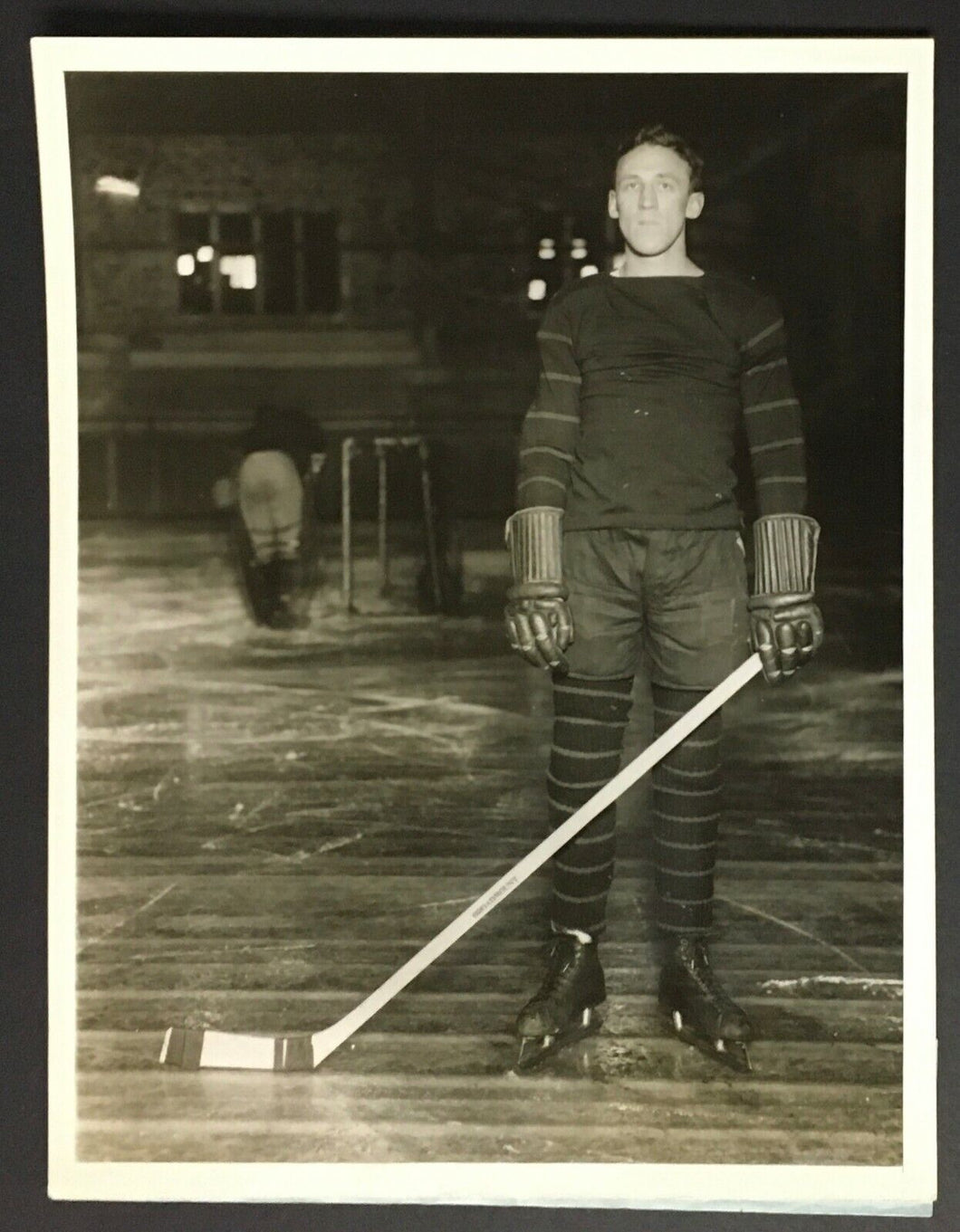 1927 Nassau Skaters Vintage James Carey Hockey Photo Princeton Hobey Baker Rink