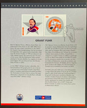 Load image into Gallery viewer, 2005 Canada Post NHL All Stars Lithograph &amp; Stamp Set Signed By Grant Fuhr

