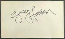 Load image into Gallery viewer, George Harrison Signed Index Card Autographed Beatles Beckett BAS Auto Graded 9
