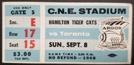 1968 CNE Stadium Hamilton Tiger Cats vs Toronto Argonauts CFL Football