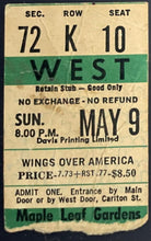 Load image into Gallery viewer, 1976 Maple Leaf Gardens Paul McCartney Wings Over America Ticket Stub Vintage

