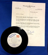 Load image into Gallery viewer, 1982 Ballad of Wayne Gretzky Promo Copy Championship Record + Marketing Letter
