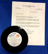 1982 Ballad of Wayne Gretzky Promo Copy Championship Record + Marketing Letter