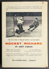 Load image into Gallery viewer, 1963 Maurice Rocket Richard Autographed Hardcover Book Montreal Canadiens JSA
