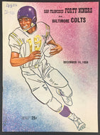1958 NFL Football 49ers Program San Francisco Forty Niners v Baltimore Colts Vtg