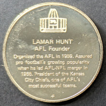 Load image into Gallery viewer, 1972 Lamar Hunt Pro Football Hall Of Fame Medal Franklin Mint 1 Troy Oz. NFL
