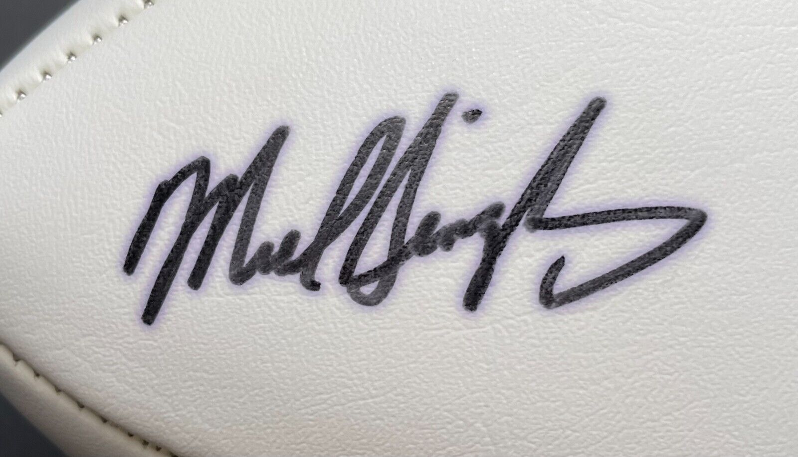 Autographed/Signed Mike Singletary HOF 98 Chicago White Football