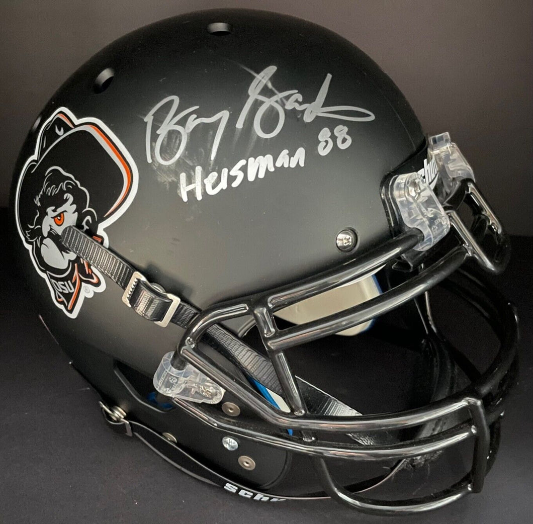 Barry Sanders Autographed Signed OSU Football Helmet NFL Heisman Fanatics Holo