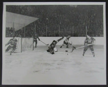 Load image into Gallery viewer, 1946 NHL Game Photo Kodak Copy Toronto vs NY Rangers Vic Lynn Jol Cooper Rayner
