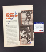 Load image into Gallery viewer, Gordie Howe Signed Paper Detroit Red Wings Autographed Hockey Article NHL COA
