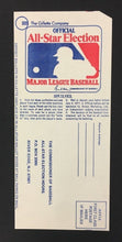 Load image into Gallery viewer, 1977 MLB All Star Game Ballot Vintage Baseball Gillette Company Vote

