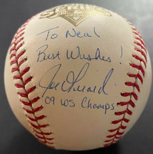 Load image into Gallery viewer, Joe Girardi Autographed Signed 2009 World Series Baseball MLB + Steiner Hologram
