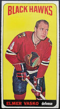 Load image into Gallery viewer, 1964-65 Vintage Chicago Blackhawks Elmer Vasko Topps Tallboy NHL Hockey Card
