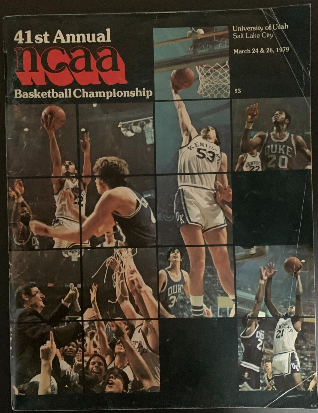 1979 NCAA Basketball Final 4 MSU Indiana State Program Larry Bird Magic Johnson