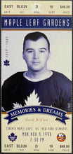 Load image into Gallery viewer, 1998 Maple Leaf Gardens Final Season Full Unsued Ticket Toronto Gord Drillon
