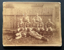 Load image into Gallery viewer, c1881 / 1882 Toronto Baseball Team Cabinet Photo Bib Style Uniforms Rare Antique
