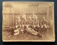 c1881 / 1882 Toronto Baseball Team Cabinet Photo Bib Style Uniforms Rare Antique