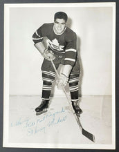 Load image into Gallery viewer, NHL Toronto Maple Leafs Fleming Mackell Signed Turofsky Photo Torchy Schell JSA
