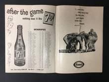 Load image into Gallery viewer, 1962 CFL Football Program Hamilton Tiger-Cats Vs Winnipeg Blue Bombers
