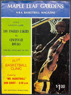 1971 NBA Los Angeles Lakers Signed Basketball Program Autographed Jerry West JSA