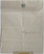 Load image into Gallery viewer, 1914 Wilfred Laurier Signed Auto Letter Content On Clear Paper Stock Canada JSA

