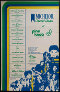 1981 Pine Knob Concert Poster Authentic Original Cher Pete Seeger Beach Boys +