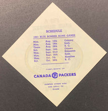 Load image into Gallery viewer, 1962 Winnipeg Blue Bombers CFL Grey Cup Champions Rare Unused Sticker Decal
