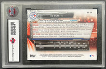 Load image into Gallery viewer, 2017 Bo Bichette Autographed Rookie Card Bowman #BD-38 Signed Slabbed KSA
